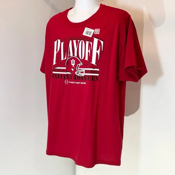 NWT 6 Pack Hanes Indiana T-Shirts Med, Lg, Xl - Picture 7 of 16